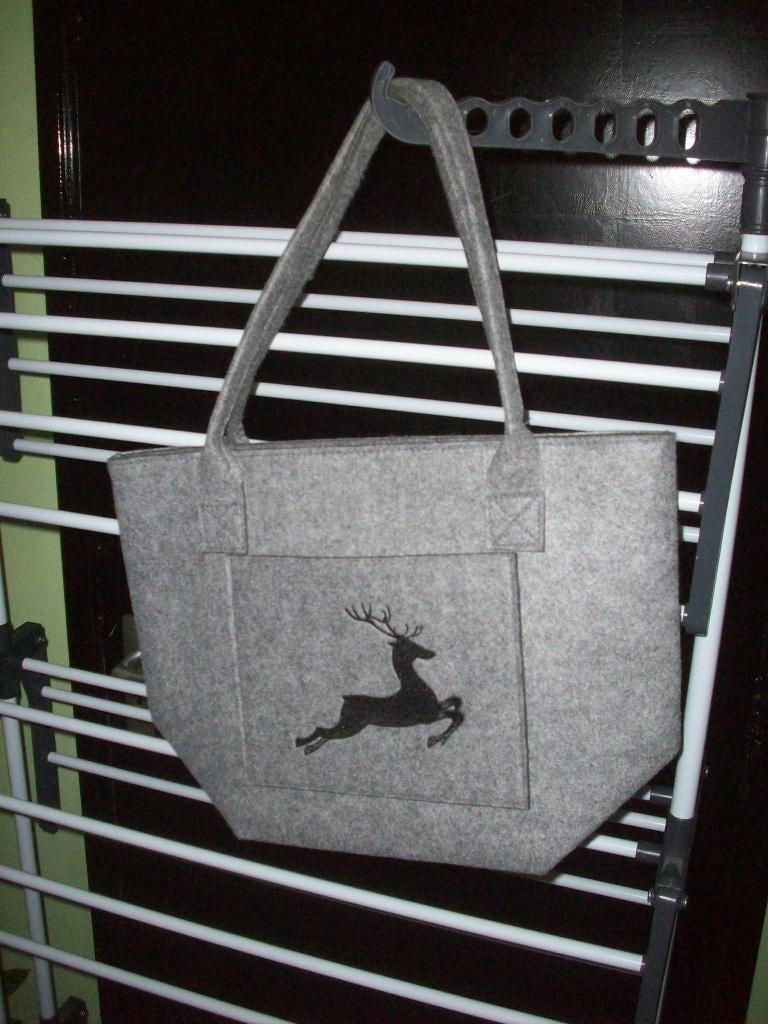 Damens schouder en hand tas ,, Ophalen, Nieuw, Grijs