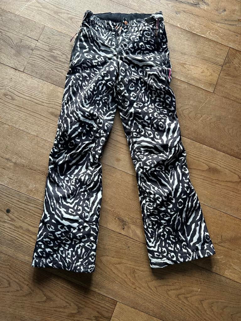 Skibroek Meisje Maat 164 zebra print Brunotti, Ophalen of Verzenden, Gedragen, Maat 34 (XS) of kleiner, Broek