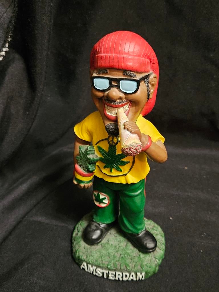 Rasta man beeldje Amsterdam 18cm, Ophalen of Verzenden, Zo goed als nieuw, Mens