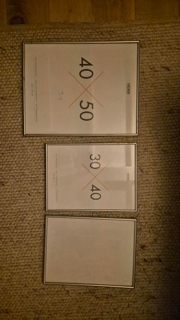 3 fotolijsten van HEMA, Ophalen of Verzenden, Gebruikt