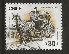 Chili 15, koets, Verzenden, Gestempeld, Zuid-Amerika