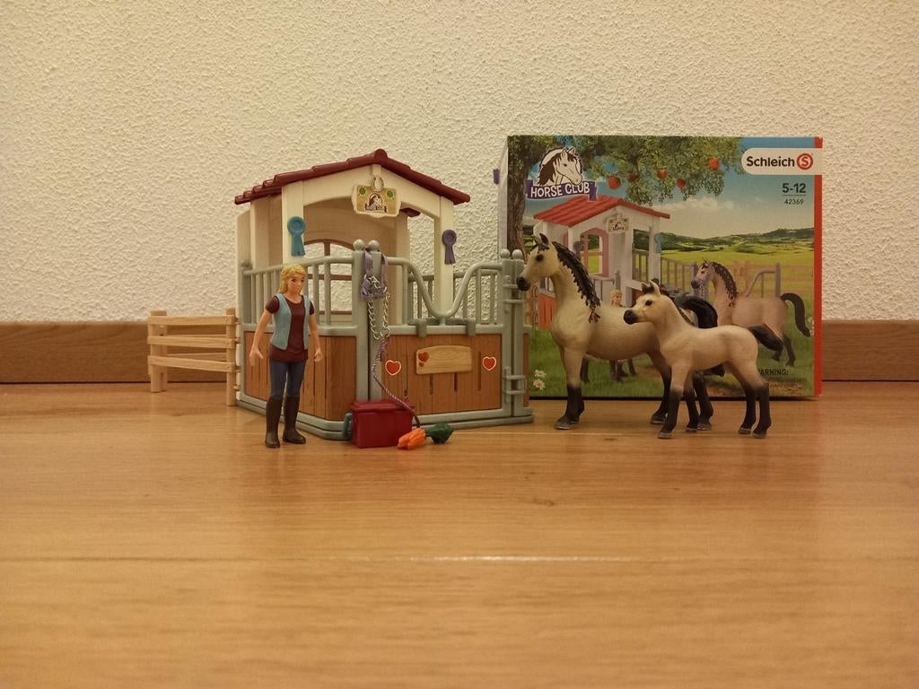 Schleich Horse Club Set 42369 met paarden en stal, Ophalen, Zo goed als nieuw, Jongen of Meisje