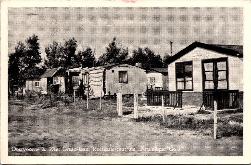 Oostvoorne aan Zee - Recreatiecentrum Kruininger Gors (1955), Verzenden, 1940 tot 1960, Gelopen, Zuid-Holland