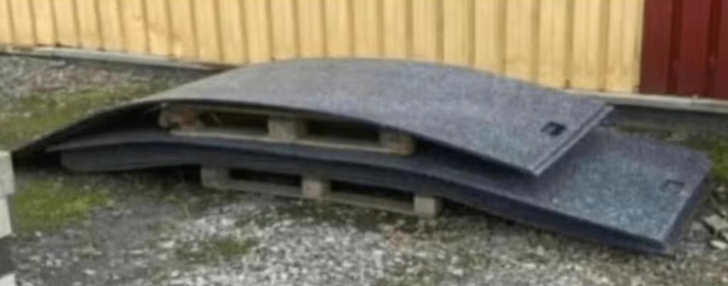 rijplaten kunststof oprijplaten rijplaat, Ophalen, Gebruikt, 20 tot 50 mm