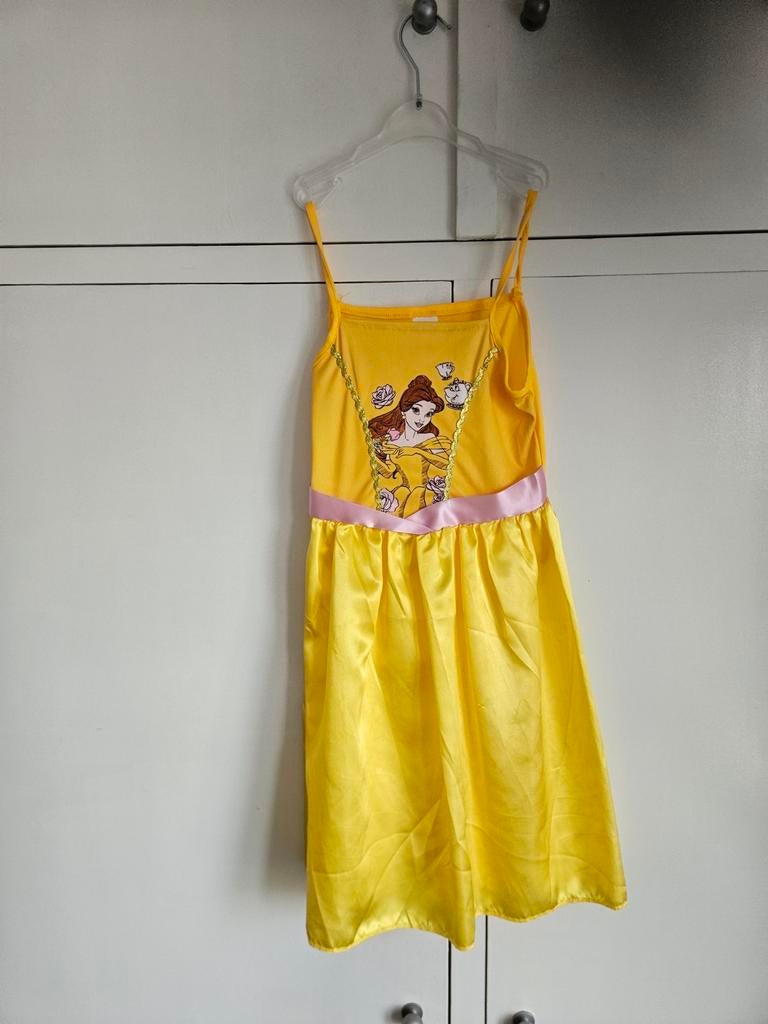 Disney Belle Prinsessenjurk Maat 116/122, Kinderen en Baby's, Carnavalskleding en Verkleedspullen, Ophalen of Verzenden