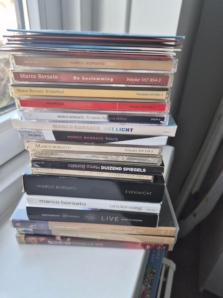 Grote collectie Marco Borsato singles, cd's en dvd's, Cd's en Dvd's, Cd's | Overige Cd's, Gebruikt, Ophalen of Verzenden