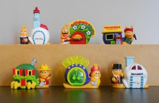 Kindersurprise Ferrero : Kleine Schneckendorf '97 / Slakken, Verzamelen, Verrassingseieren, Ophalen of Verzenden, Zo goed als nieuw