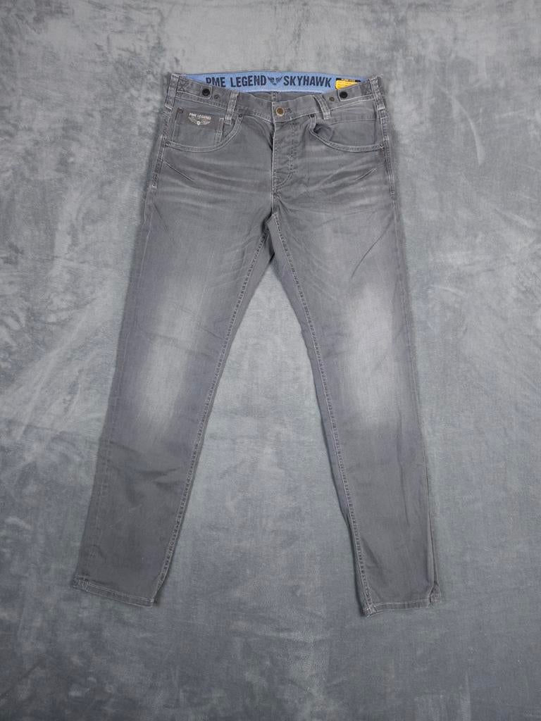 Pme Legend Broek Skyhawk W36 L34 Slim Fit Grijs Stretch, W36 - W38 (confectie 52/54), ., Ophalen of Verzenden, Zo goed als nieuw