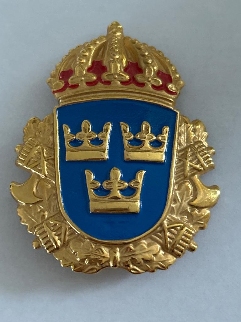 Zweeds politie petembleem – Tre Kronor – Zweden, Verzamelen, Verzenden, Landmacht, Overige gebieden, Embleem of Badge