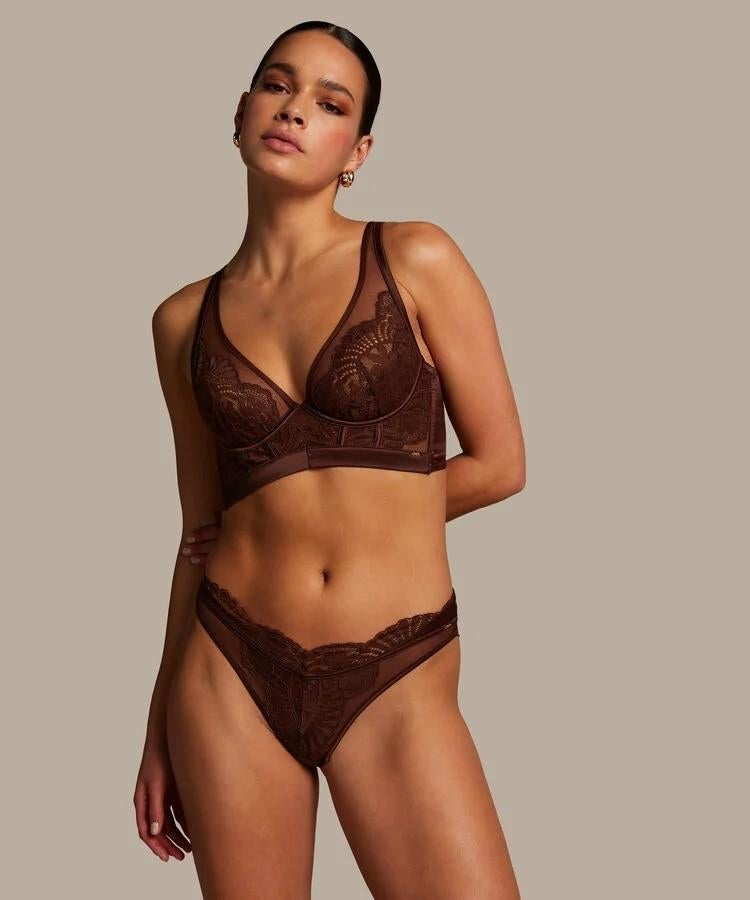 Niet-voorgevormde beugel bh Indigo Bruin maat 80E (992), Hunkemöller, Ophalen of Verzenden, Bruin, BH