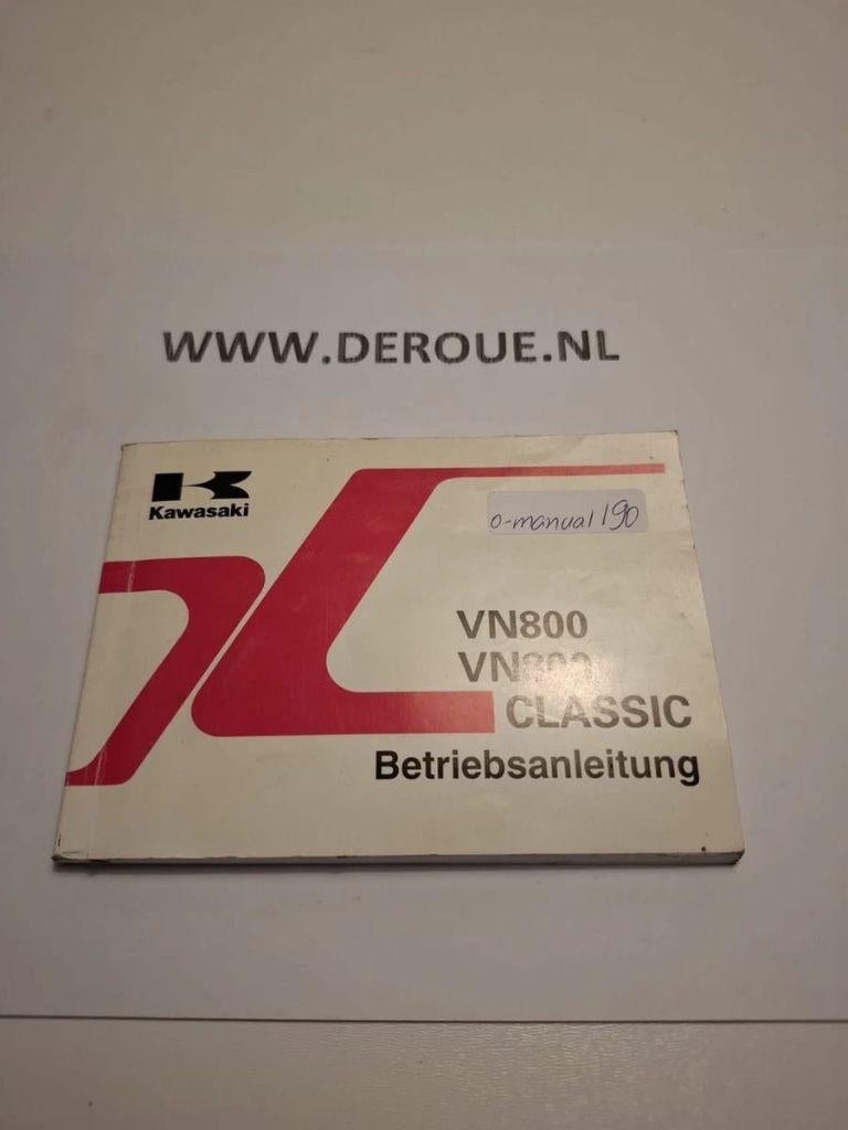 190 0WNERS MANUAL KAWASAKI VN800/ VN800 CLASSIC VULCAN, Motoren, Handleidingen en Instructieboekjes, Kawasaki, Ophalen of Verzenden