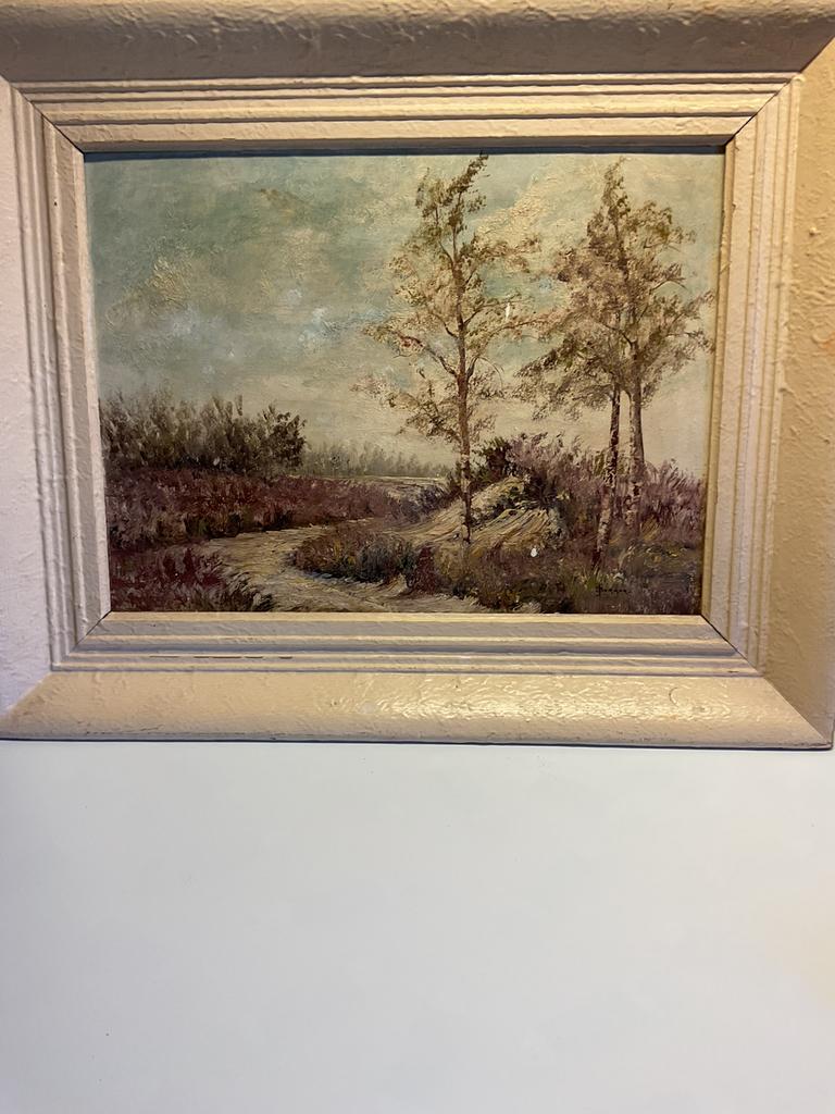 Joop Burger – Olieverfschilderij – December 1954 –Gesigneerd, Ophalen of Verzenden