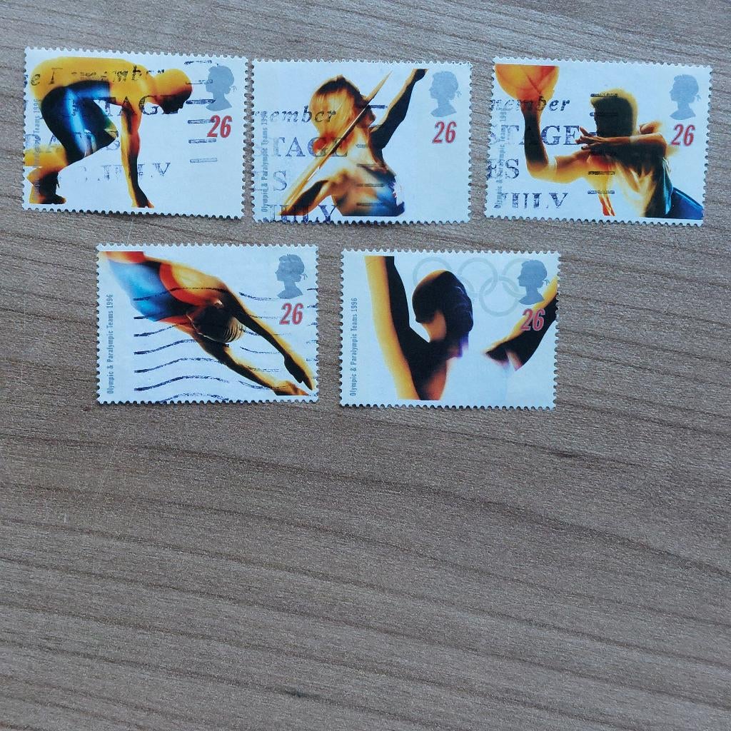 Engeland  1996  Serie Sport, Ophalen of Verzenden, Gestempeld