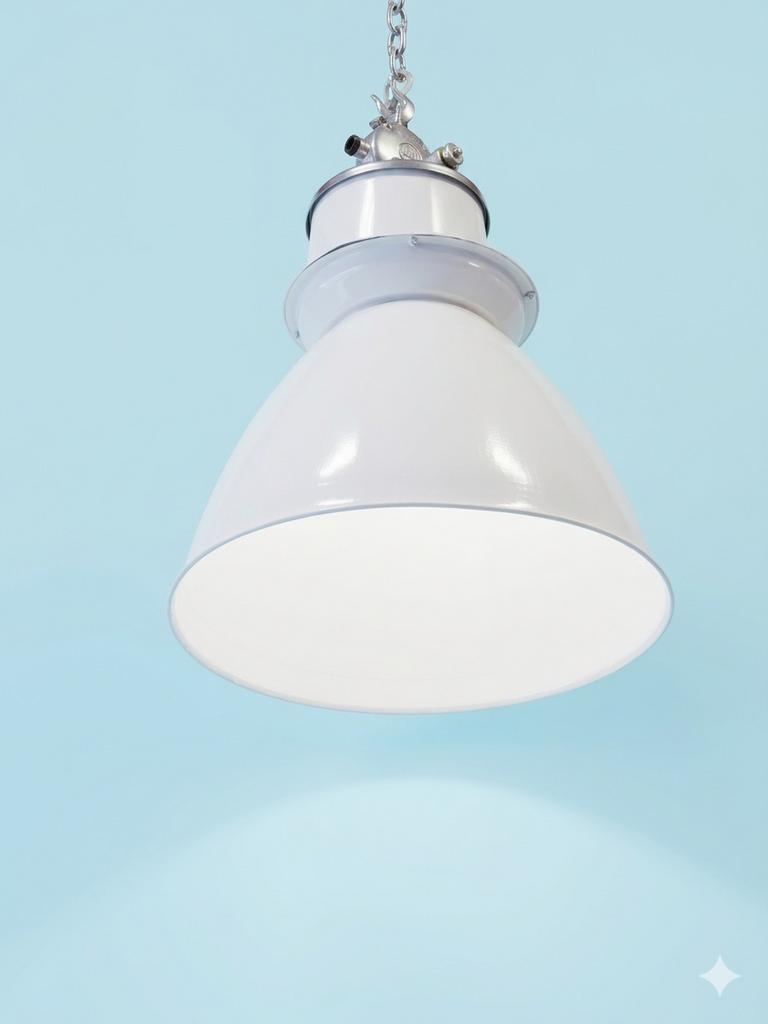 Industriële lamp wit XXL, Ophalen of Verzenden, Zo goed als nieuw