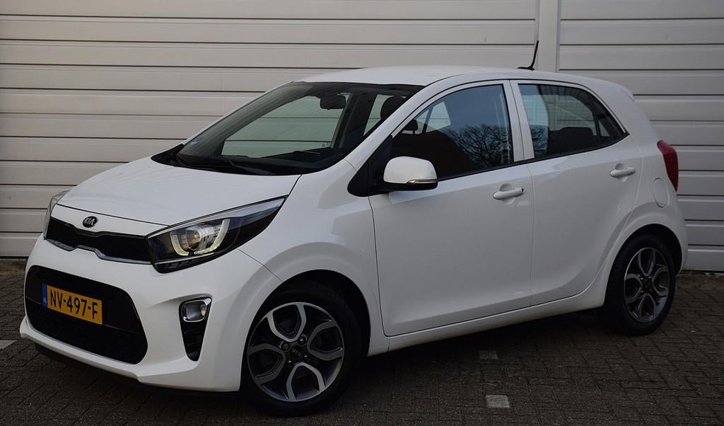 Kia Picanto 1.0 CVVT First Edition*1e eigenaar*75Dkm NAP*Dea, Auto's, Kia, Stof, Gebruikt, Euro 6, Wit