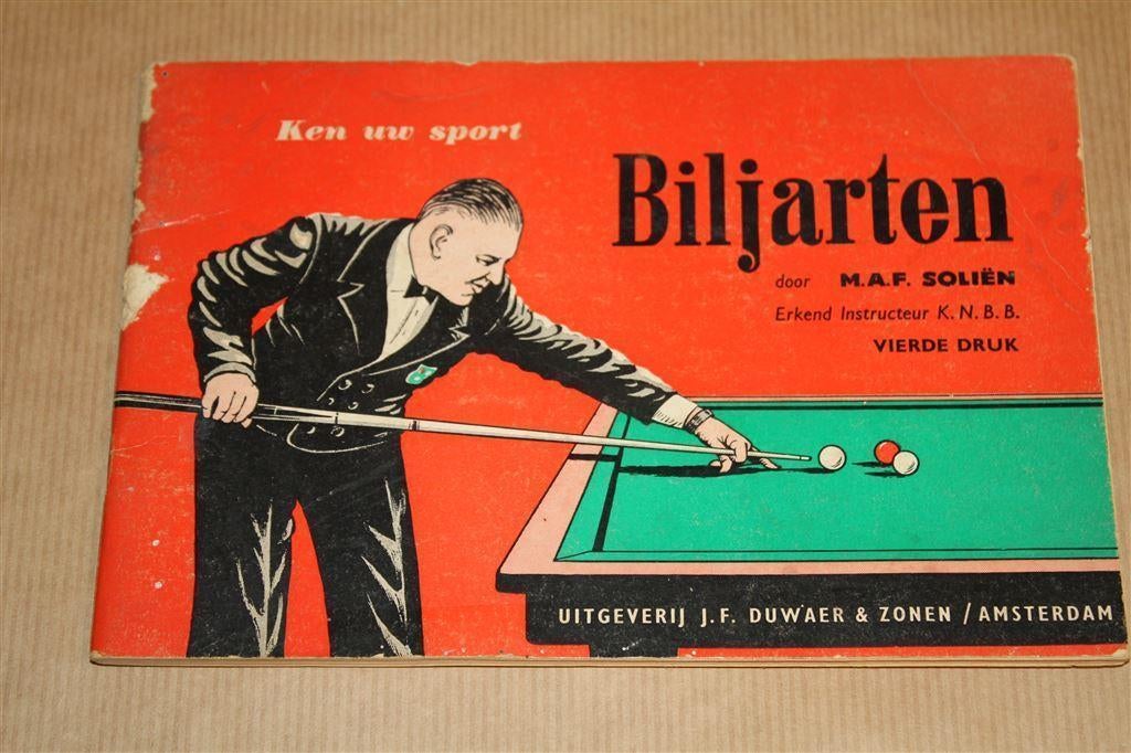 Biljarten. Soliën. 3e druk ca. 1970., Boeken, Ophalen of Verzenden, Gelezen, Watersport en Hengelsport