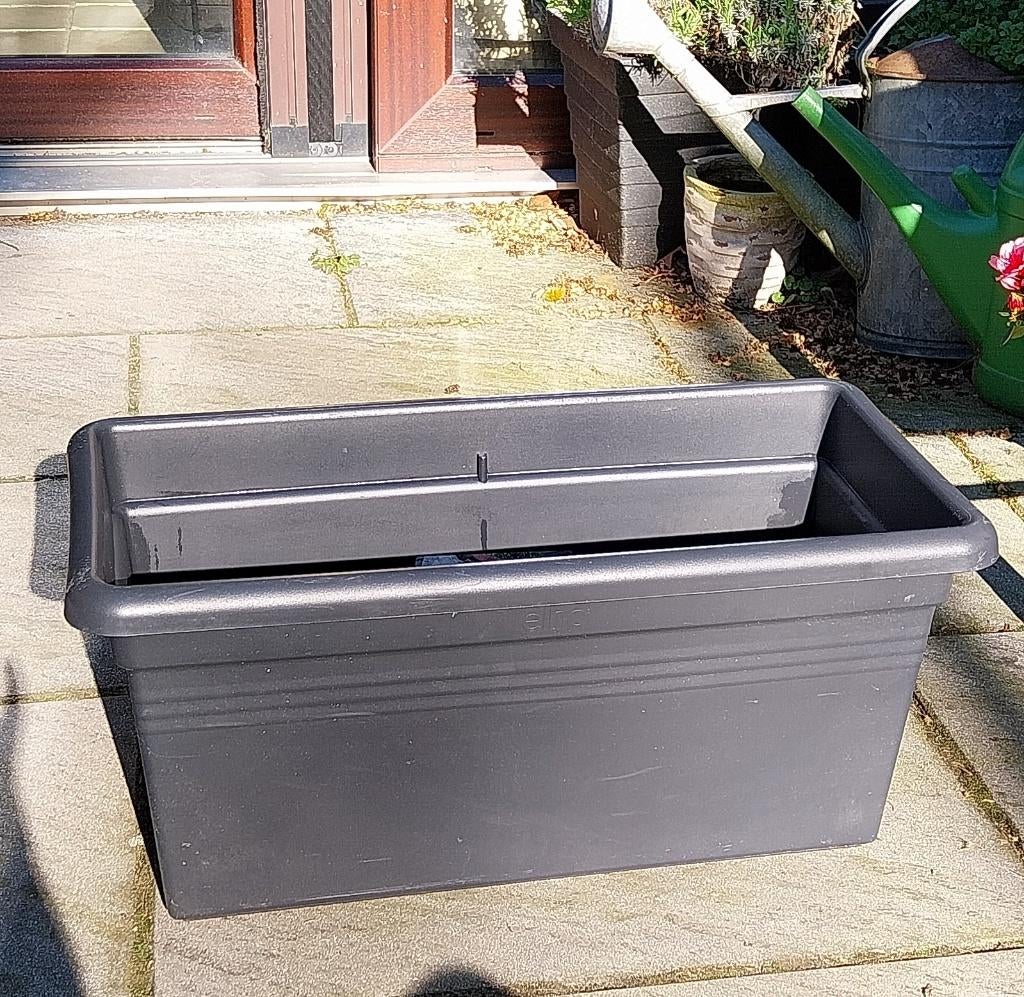 ELHO Plantenbak Green Basics Garden XXL kunststof, antraciet, Kunststof, Minder dan 30 cm, Minder dan 60 cm, Ophalen of Verzenden