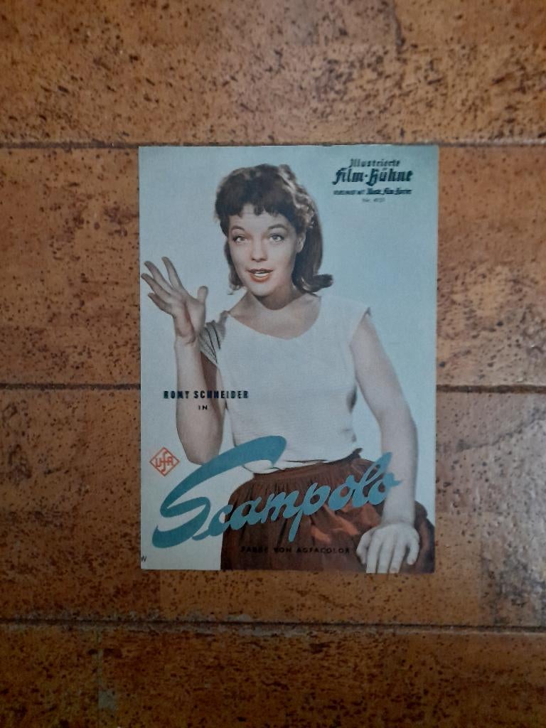 Filmprogramma Scampolo Romy Schneider, Verzamelen, Ophalen of Verzenden, Zo goed als nieuw, Foto of Kaart