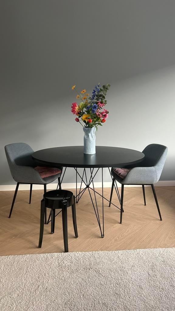 Super leuke zwarte ronde eettafel Magis XZ3 120 cm design, Ophalen, Overige materialen, Gebruikt, 100 tot 150 cm