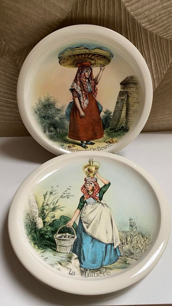 Mooie Sierborden van Boch Keramis  - Métiers du vieux Paris, Ophalen of Verzenden