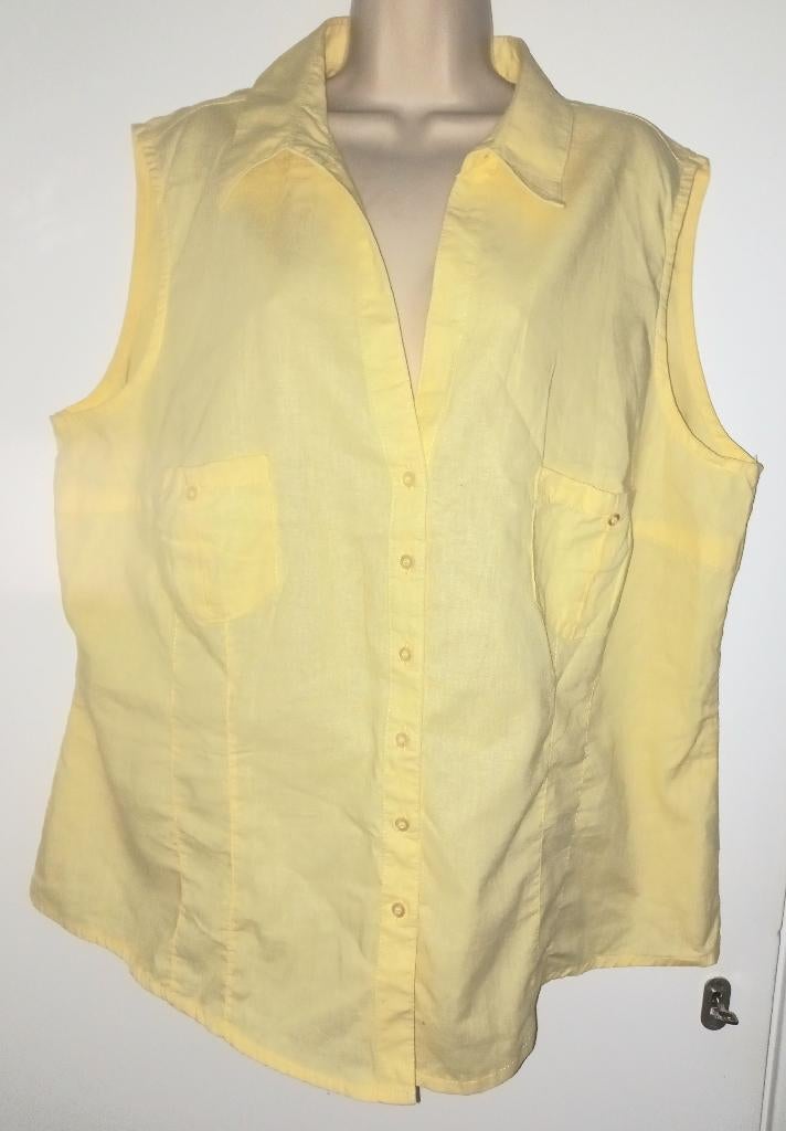 MS Mode blouse maat 52, Ophalen of Verzenden, Zo goed als nieuw, Geel, Blouse of Tuniek