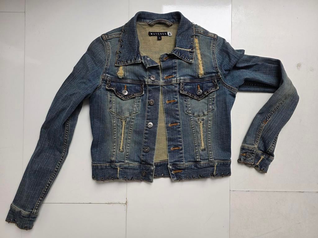 Mooie Watcher spijkerjasje maat S zgan, Kleding | Dames, Blauw, Ophalen of Verzenden, Zo goed als nieuw, Maat 36 (S)