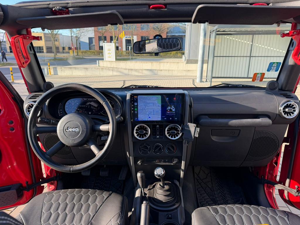 ‼️JEEP WRANGLER JK 3.8 V6 200PK SAHARA SOFTTOP YOUNGTIMER‼️, Zwart, Leder, Bedrijf, Handgeschakeld