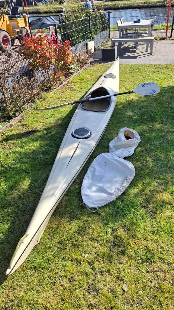 Peter Gans Kano 5m met paddle, Watersport en Boten, Kano's, Ophalen, Gebruikt, Eén persoon, Met peddels