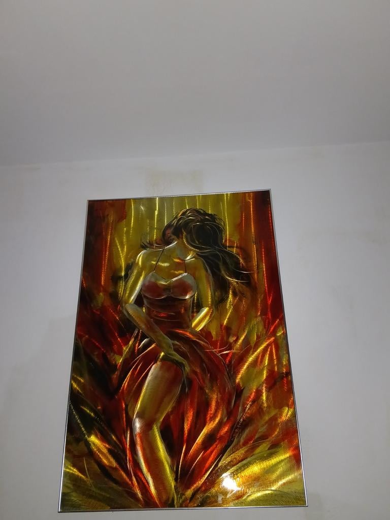 Schilderij 'Vurige Vrouw': Gezichtloos, Gevaarlijk Sexy, Ophalen of Verzenden