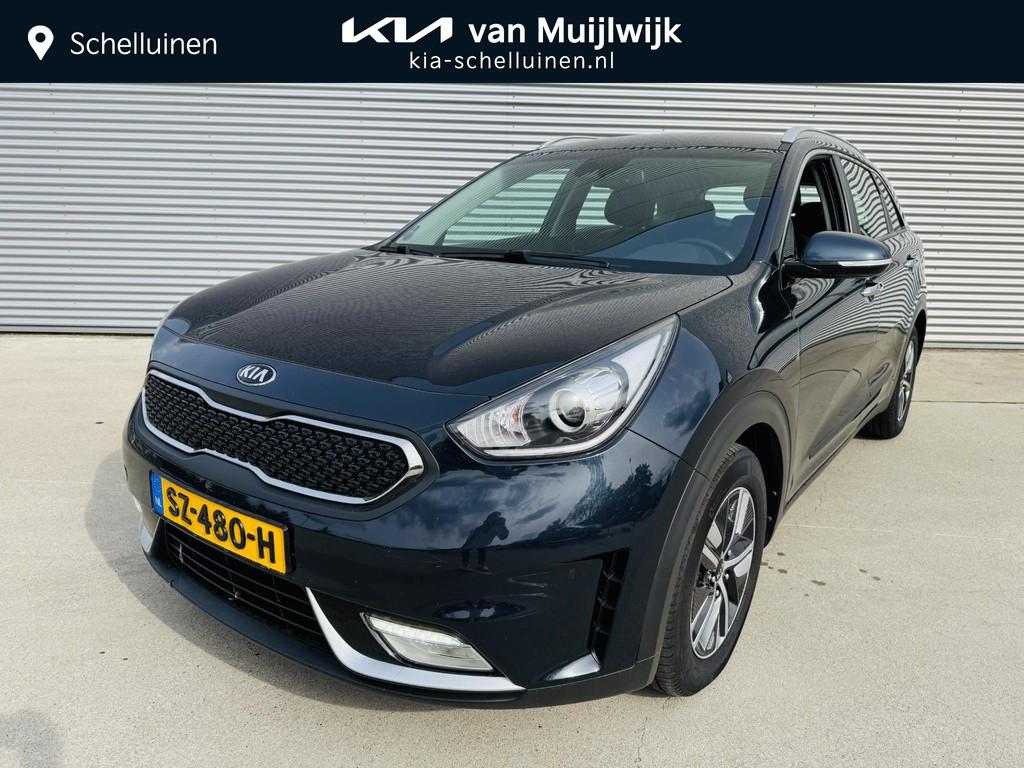 Kia Niro 1.6 GDi Hybrid DynamicLine Clima | Cruise | Navi |, Gebruikt, Euro 6, 2 kWh, Blauw