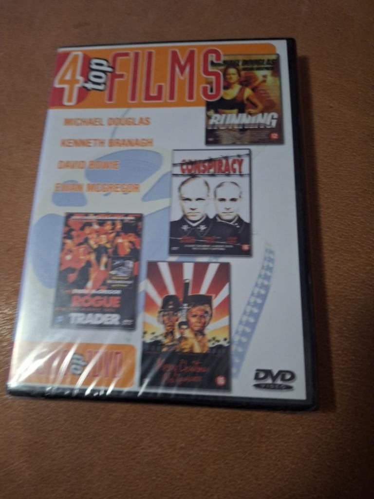 4 Top Films: Running, Conspiracy, Merry Christmas Mr. Lawr, Vanaf 16 jaar, Boxset, Actiethriller, Ophalen of Verzenden