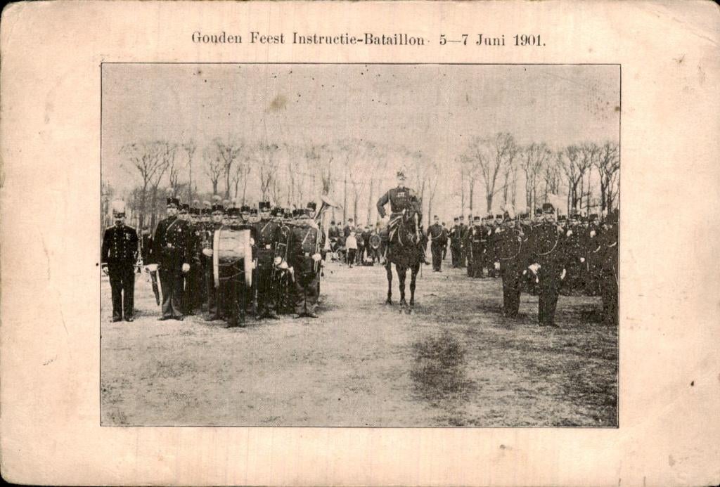 Haarlem - Instructie-Bataillon - Gouden Feest, Ophalen of Verzenden, Voor 1920, Gelopen, Noord-Holland