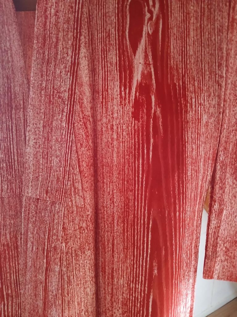 Traditionele Japanse Kimono red hitoe, Ophalen of Verzenden