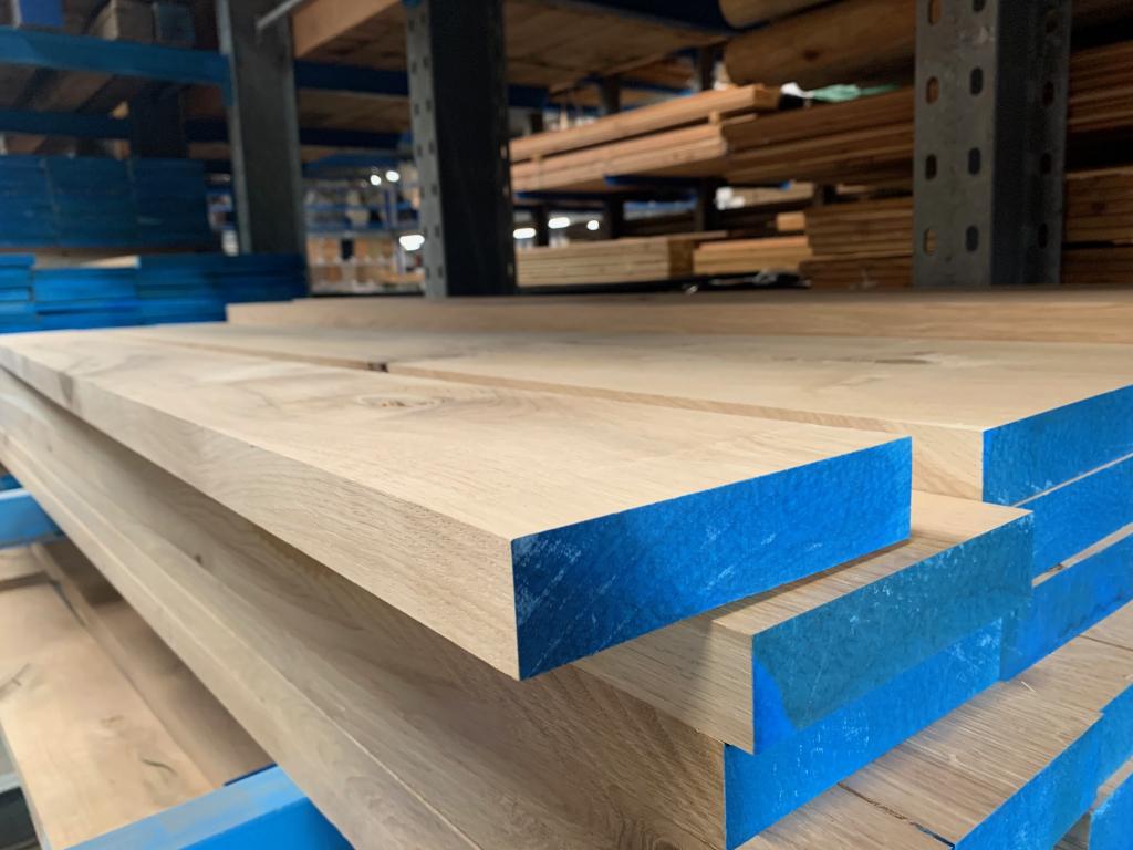 Eikenhouten geschaafde planken gedroogd diverse afmetingen, Doe-het-zelf en Verbouw, Hout en Planken, Nieuw, Eiken, Plank