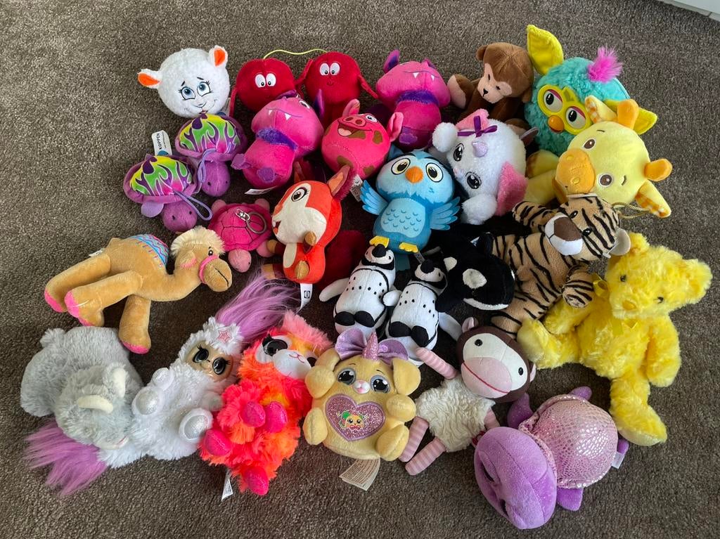Diverse knuffels klein €1,50/stuk, Kinderen en Baby's, Speelgoed | Knuffels en Pluche, Ophalen of Verzenden, Zo goed als nieuw