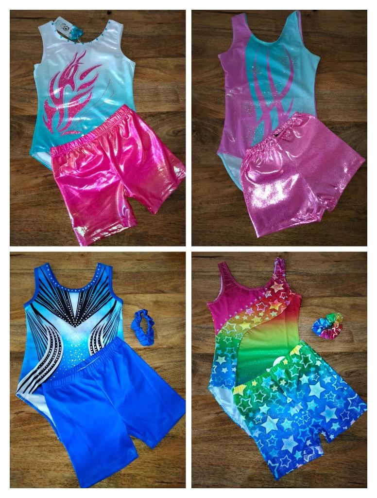 Turnpakjes met turnbroekjes maat 134 Nu 12,50 per setje, Kindermaat 122 t/m 140, Ophalen of Verzenden, Nieuw, Turnpak(je)