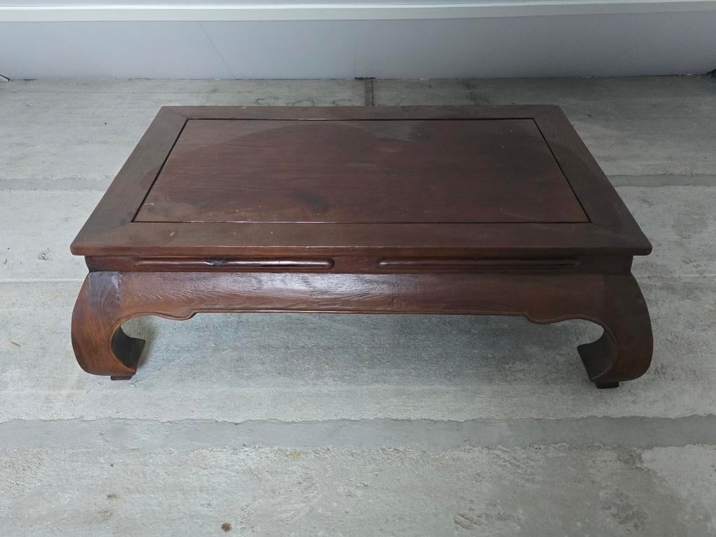 Aangeboden mooie masiefe opium sallon tafel, Ophalen, Rechthoekig, 50 tot 100 cm, Minder dan 50 cm