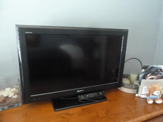 Sony T.V. - Zwart Bravia, Ophalen, Gebruikt, 50 Hz, 80 tot 100 cm