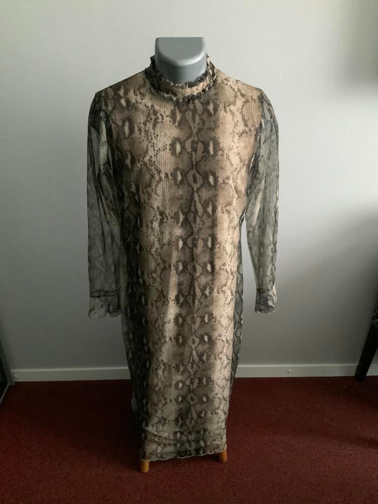 Mooie bruine soepelvallende jurk. Mt XL. Tramontana., Bruin, Maat 42/44 (L), Ophalen of Verzenden, Zo goed als nieuw