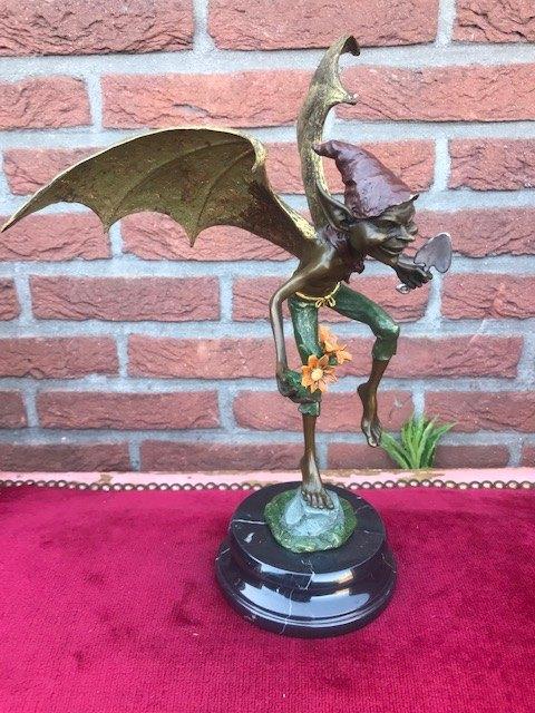 Weens brons: ondeugende goblin (1), Antiek en Kunst, Antiek | Koper en Brons, Ophalen of Verzenden, Brons