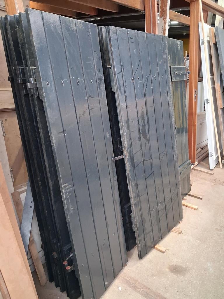 8 setjes hardhouten vensters., Ophalen, Wit, Minder dan 100 cm, Minder dan 100 cm