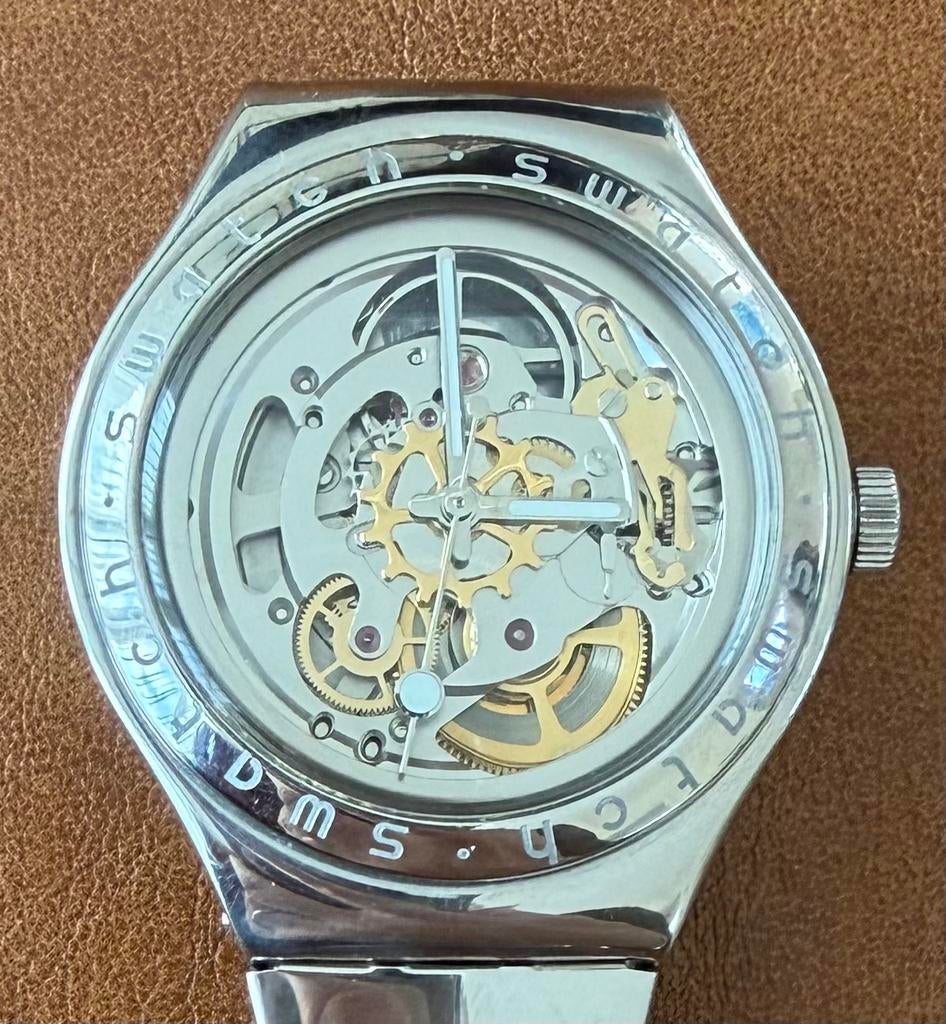 Nieuwe Swatch Irony Body and Soul Automatisch Horloge, Staal, Polshorloge, Swatch, Nieuw