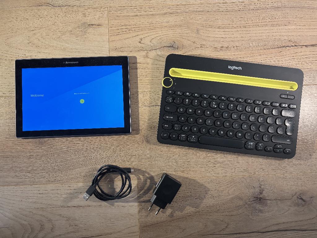 Lenovo Tab3 10 Plus & Logitech K480 toetsenbord, Ophalen, Gebruikt, 10 inch, 64 GB