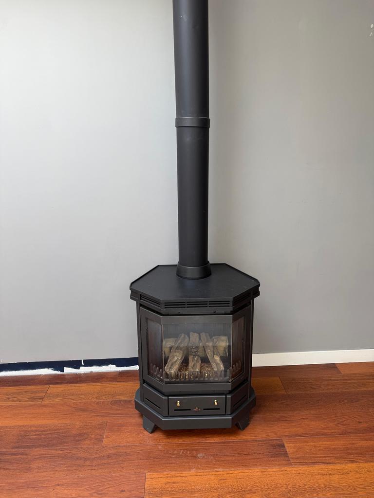 Barbas Gaskachel - Vrijstaand met Schoorsteen, Ophalen, Gebruikt, Gas, Vrijstaand