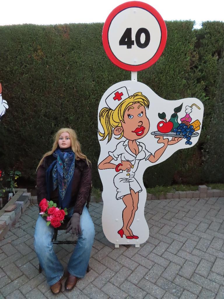 40 Verjaardag, Verzorgende, verpleegster set 3 deel uniek!, Ophalen, Nieuw, Versiering, Verjaardag