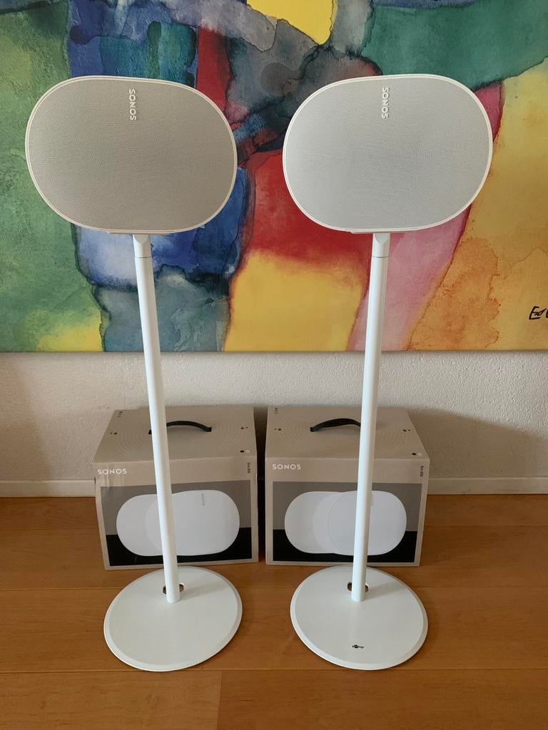 2x Era 300 (wit, in doos), op standaarden., Ophalen, Zo goed als nieuw, 60 tot 120 watt, Sonos