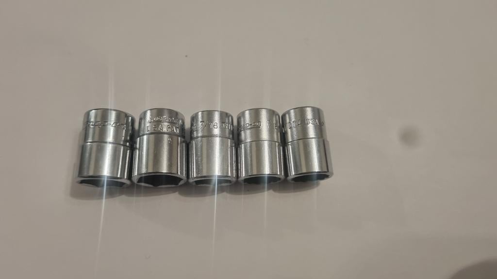 Snap-On // Set van 5 doppen 1/2 TR 1/2-7/16-12-14-16 mm, Doe-het-zelf en Verbouw, Gereedschap | Handgereedschap, Ophalen of Verzenden
