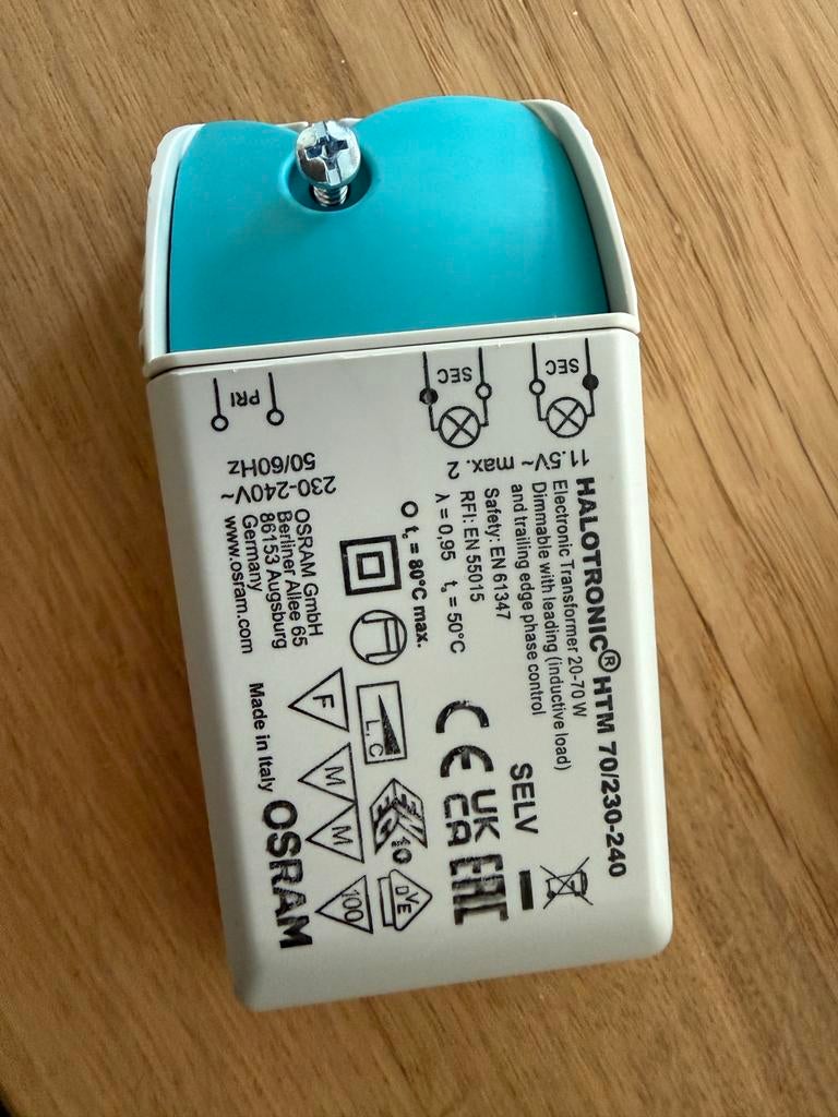 NIEUW! 4x OSRAM HALOTRONIC HTM 70/230-240 Transformatoren, Ophalen of Verzenden, Nieuw