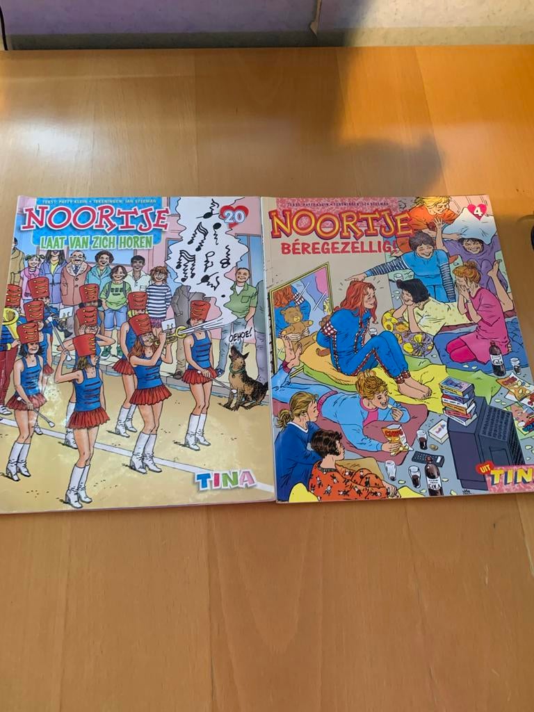 Noortje stripboeken: Laat van zich horen en Béregézzelig!, Boeken, Stripboeken, Meerdere stripboeken, Ophalen of Verzenden, Gelezen