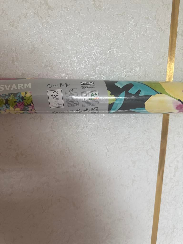 IKEA SVARM Behang Tropisch Bladpatroon - Nieuw, Huis en Inrichting, Stoffering | Behang, Ophalen, Minder dan 10 m², Groen